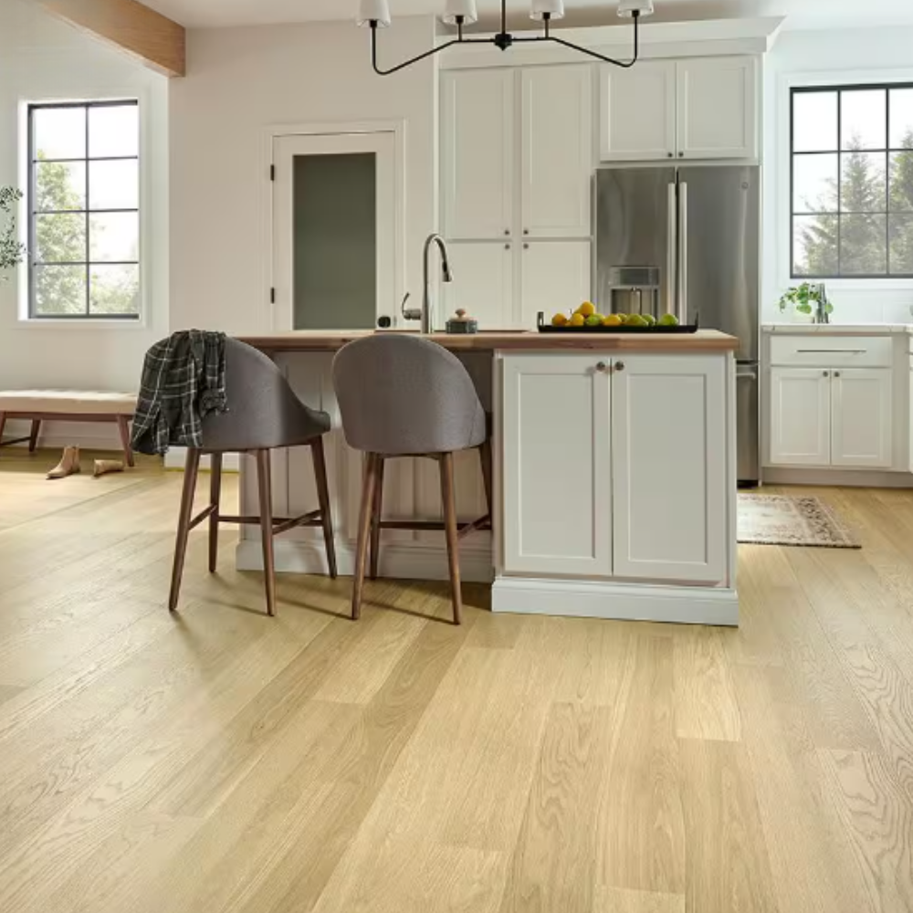 Natural laminate flooring samples